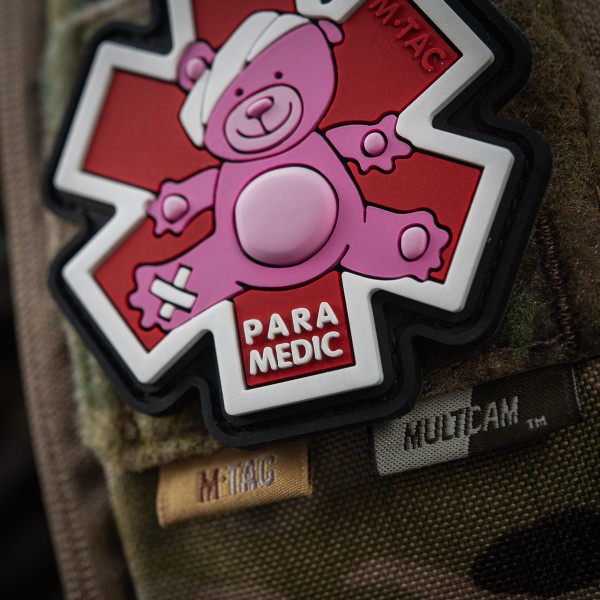 M-Tac нашивка Paramedic Медвідь (PVC) Pink/Black - 51348343