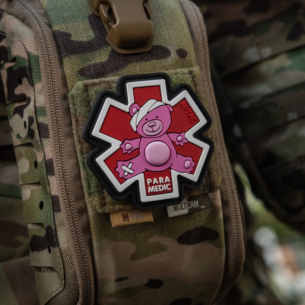 M-Tac нашивка Paramedic Медвідь (PVC) Pink/Black - 51348343