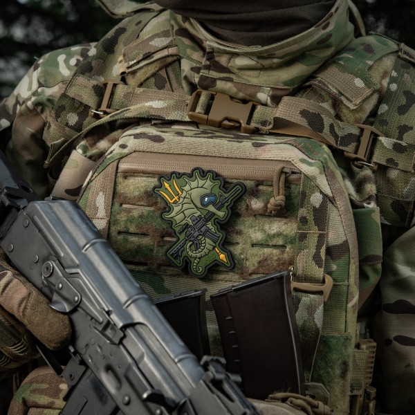 M-Tac нашивка Морський коник (PVC) олива - 51348371 M-Tac нашивка Морський коник (PVC) олива - 51348371
