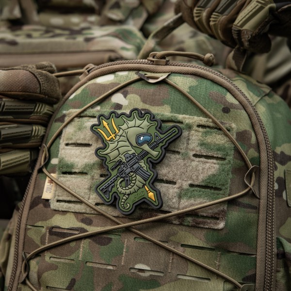 M-Tac нашивка Морський коник (PVC) олива - 51348371 M-Tac нашивка Морський коник (PVC) олива - 51348371