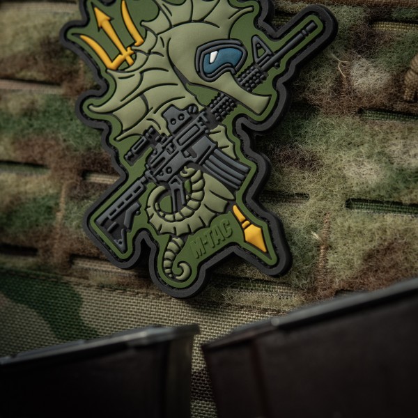 M-Tac нашивка Морський коник (PVC) олива - 51348371 M-Tac нашивка Морський коник (PVC) олива - 51348371