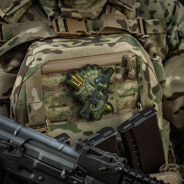 M-Tac нашивка Морський коник (PVC) олива - 51348371 M-Tac нашивка Морський коник (PVC) олива - 51348371