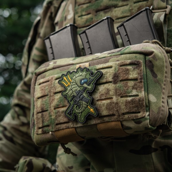 M-Tac нашивка Морський коник (PVC) олива - 51348371 M-Tac нашивка Морський коник (PVC) олива - 51348371