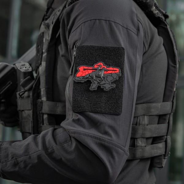 M-Tac нашивка Козацька Україна 3D PVC Red/Black - 51349006 M-Tac нашивка Козацька Україна 3D PVC Red/Black - 51349006