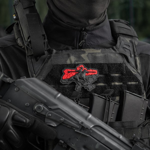 M-Tac нашивка Козацька Україна 3D PVC Red/Black - 51349006 M-Tac нашивка Козацька Україна 3D PVC Red/Black - 51349006