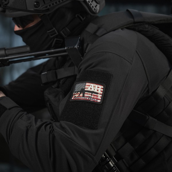M-Tac нашивка AR-15 American Rifle (80х50 мм) Black/GID - 51353299 M-Tac нашивка AR-15 American Rifle (80х50 мм) Black/GID - 51353299