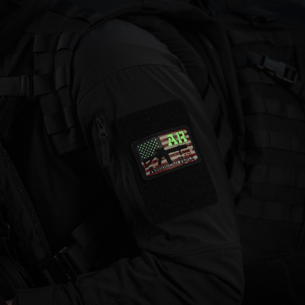 M-Tac нашивка AR-15 American Rifle (80х50 мм) Black/GID - 51353299 M-Tac нашивка AR-15 American Rifle (80х50 мм) Black/GID - 51353299