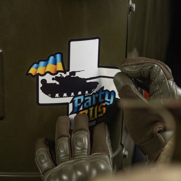 M-Tac наклейка Party Bus Large Yellow/Blue - 51353715-L M-Tac наклейка Party Bus Large Yellow/Blue - 51353715-L