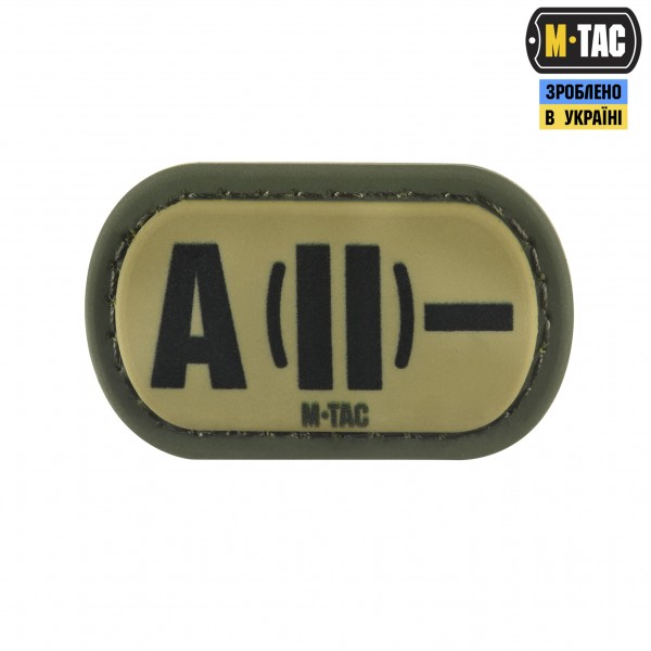 M-Tac MOLLE Patch група крові A (II) - PVC Ranger Green - 51354123