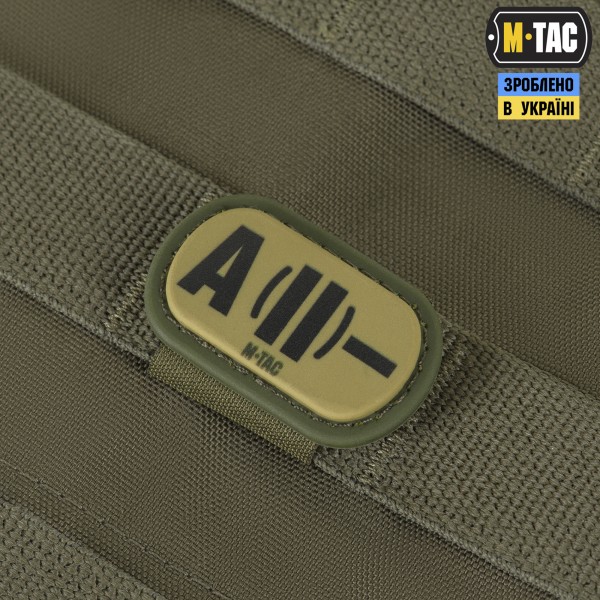 M-Tac MOLLE Patch група крові A (II) - PVC Ranger Green - 51354123