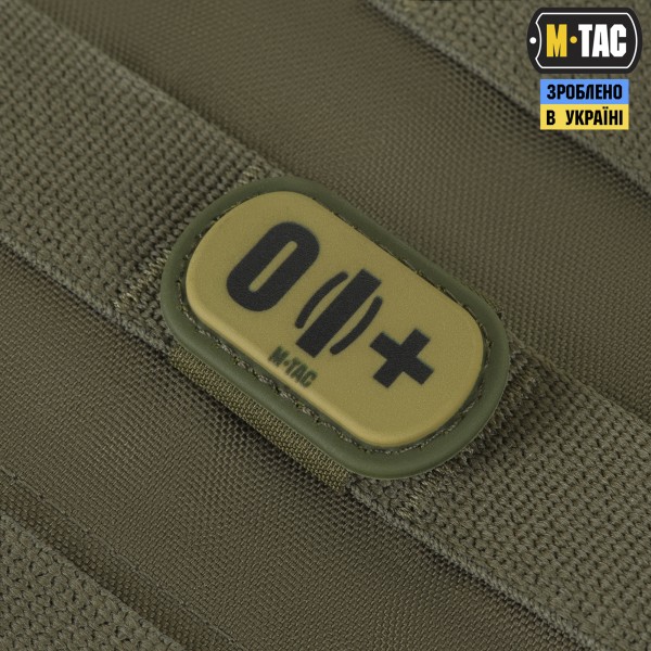 M-Tac MOLLE Patch група крові O (I) + PVC Ranger Green - 51354423