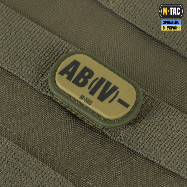M-Tac MOLLE Patch группа крови AB (IV) - PVC Ranger Green - 51354723