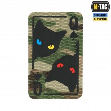 M-Tac нашивка Queen of spades Multicam/Black