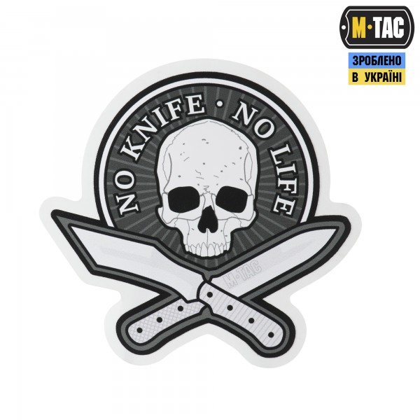 M-Tac наклейка No Knife - No Life светоотражающая - 51368002