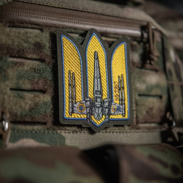 M-Tac нашивка Тризуб UA-Wing (вишивка) Ranger Green - 51373023