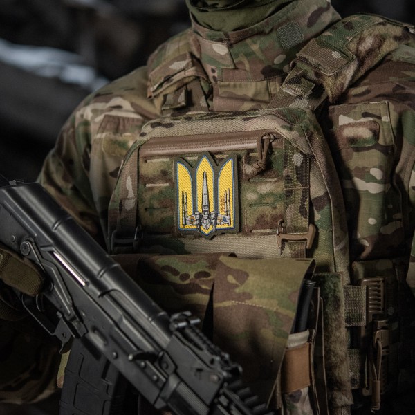 M-Tac нашивка Тризуб UA-Wing (вишивка) Ranger Green - 51373023