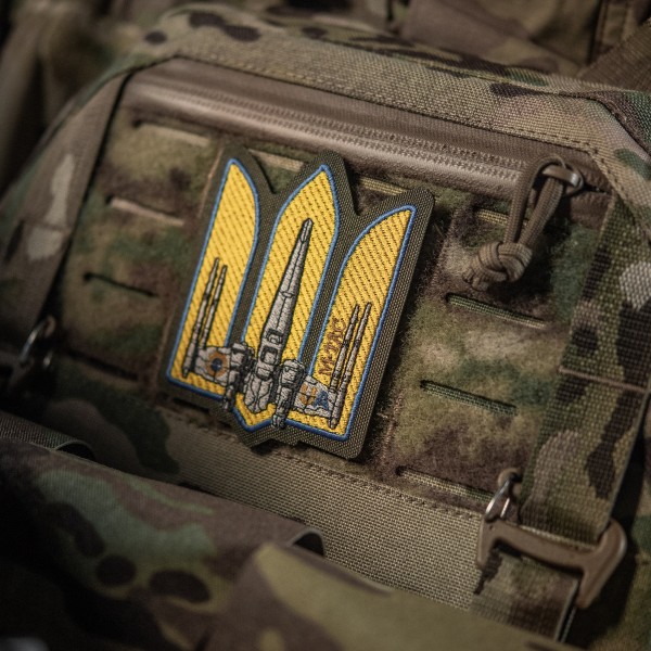 M-Tac нашивка Тризуб UA-Wing (вишивка) Ranger Green - 51373023