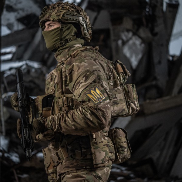 M-Tac нашивка Тризуб UA-Wing (вишивка) Ranger Green - 51373023