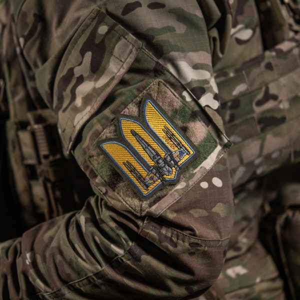 M-Tac нашивка Тризуб UA-Wing (вишивка) Ranger Green - 51373023