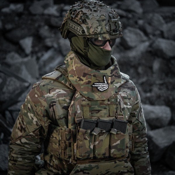 M-Tac нашивка Skeleton shooter (вышивка) Black - 51375002