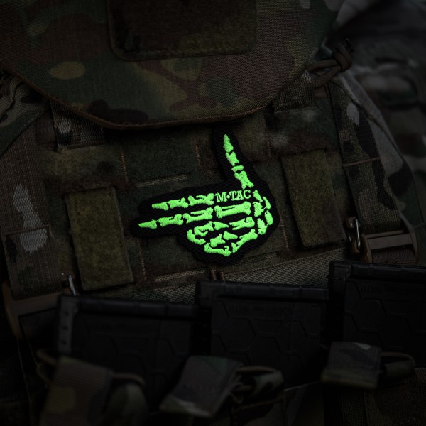 M-Tac нашивка Skeleton shooter (вышивка) Black - 51375002