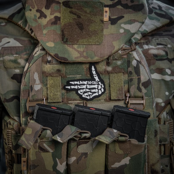 M-Tac нашивка Skeleton shooter (вышивка) Black - 51375002