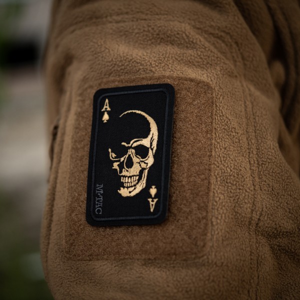 M-Tac нашивка Face of war (вишивка) Black/Orange - 51389035 M-Tac нашивка Face of war (вишивка) Black/Orange - 51389035