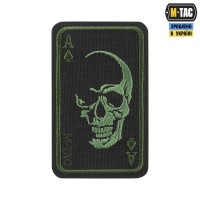 M-Tac нашивка Face of war (вишивка) Black/Olive