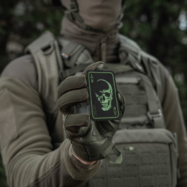 M-Tac нашивка Face of war (вишивка) Black/Olive - 51389201 M-Tac нашивка Face of war (вишивка) Black/Olive - 51389201