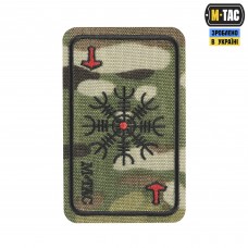 M-Tac нашивка карта Шлем Ужаса (вишивка) Multicam