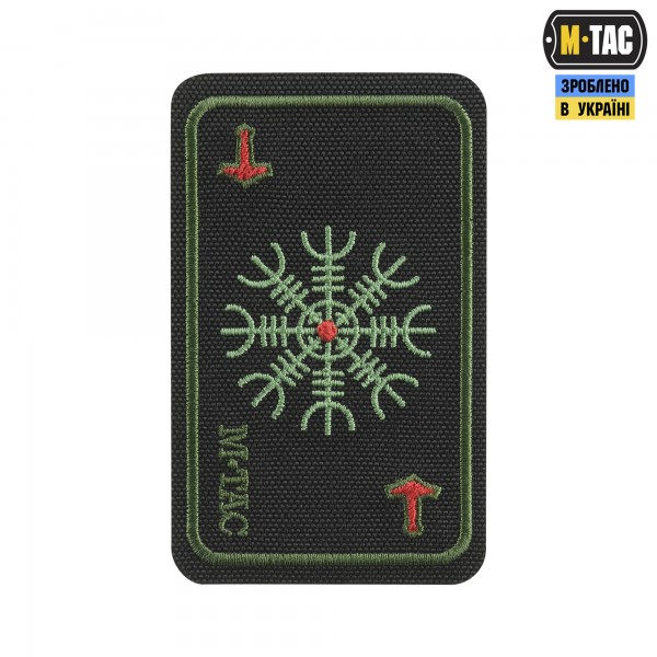 M-Tac нашивка карта Компас Вікінгів (вишивка) Black/Olive - 51392201