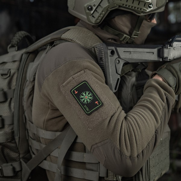 M-Tac нашивка карта Компас Вікінгів (вишивка) Black/Olive - 51392201