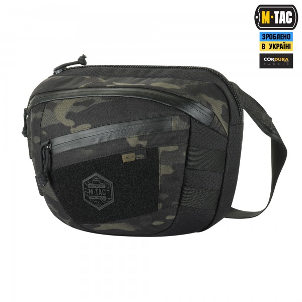 M-Tac сумка Sphaera Hex Hardsling Bag Large з липучкою Elite Multicam Black/Black - 51422208