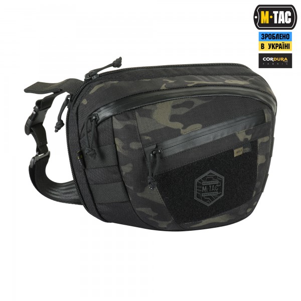 M-Tac сумка Sphaera Hex Hardsling Bag Large з липучкою Elite Multicam Black/Black - 51422208