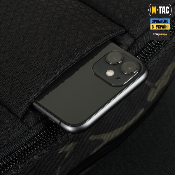 M-Tac сумка Sphaera Hex Hardsling Bag Large з липучкою Elite Multicam Black/Black - 51422208