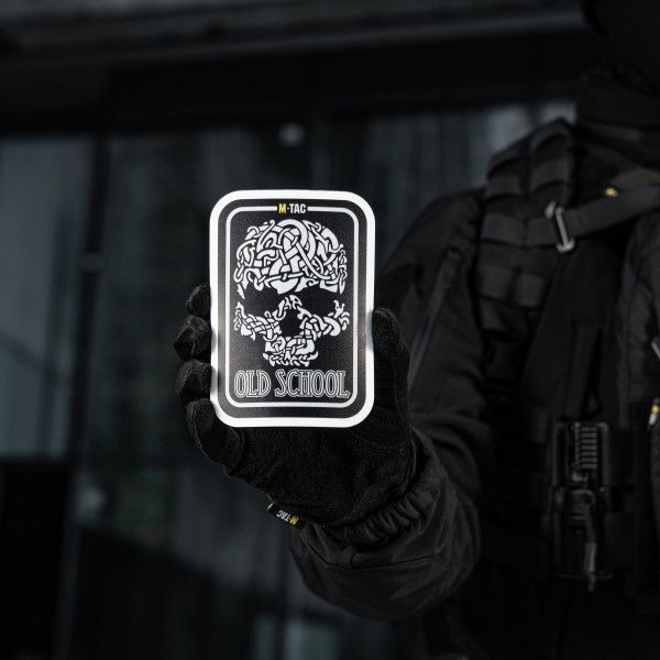 M-Tac наклейка Old School Large світловідбиваюча Black - 51423002-L