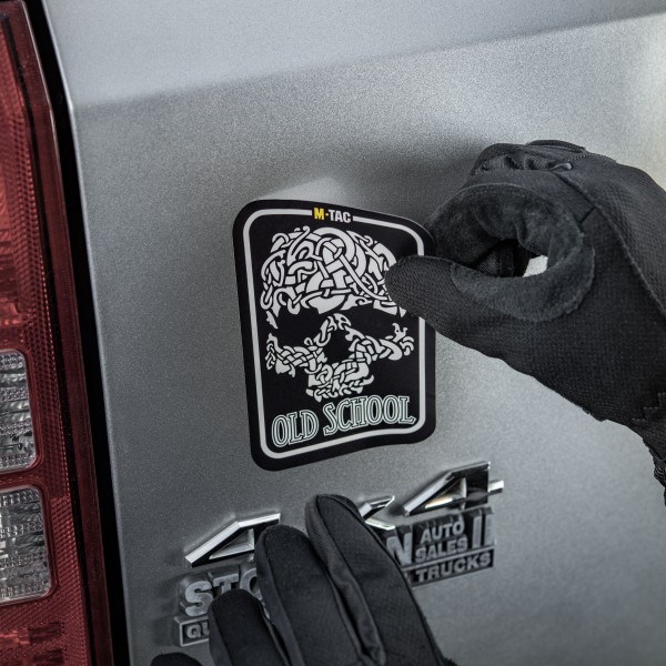 M-Tac наклейка Old School Large світловідбиваюча Black - 51423002-L
