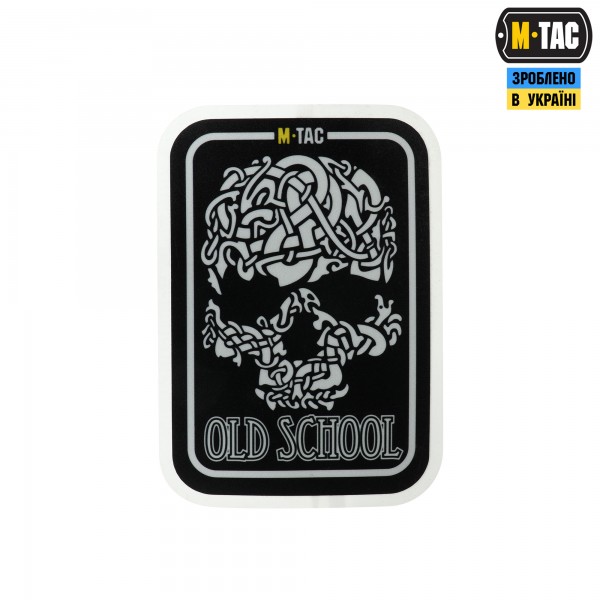 M-Tac наклейка Old School Small світловідбиваюча Black - 51423002-S