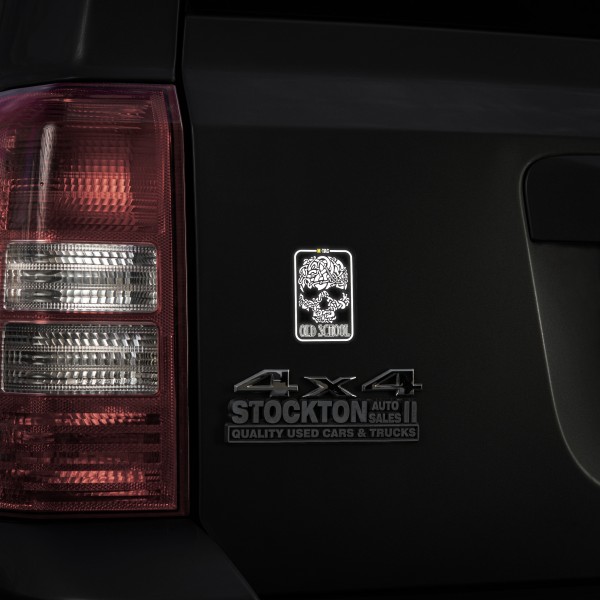 M-Tac наклейка Old School Small світловідбиваюча Black - 51423002-S