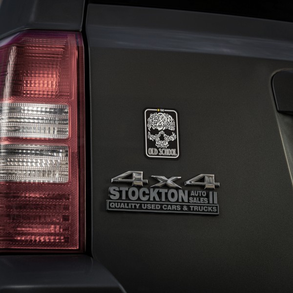 M-Tac наклейка Old School Small світловідбиваюча Black - 51423002-S