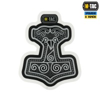 M-Tac наклейка Mjölnir Large светоотражающая Black