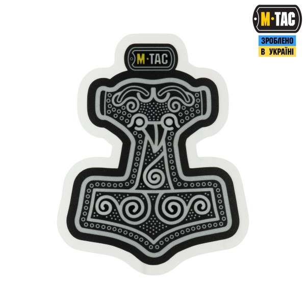 M-Tac наклейка Mjölnir Large світловідбиваюча Black - 51429002-L