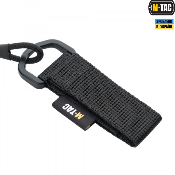 M-Tac шнур страхувальний з D-кільцем чорний - 51435002 M-Tac шнур страхувальний з D-кільцем чорний - 51435002