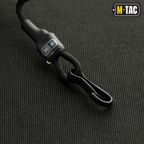 M-Tac шнур страхувальний Medium під карабін чорний - 51435202 M-Tac шнур страхувальний Medium під карабін чорний - 51435202