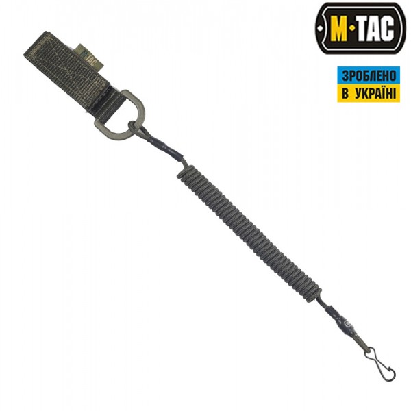 M-Tac шнур страховочный Medium под карабин с D-кольцом олива - 51435301
