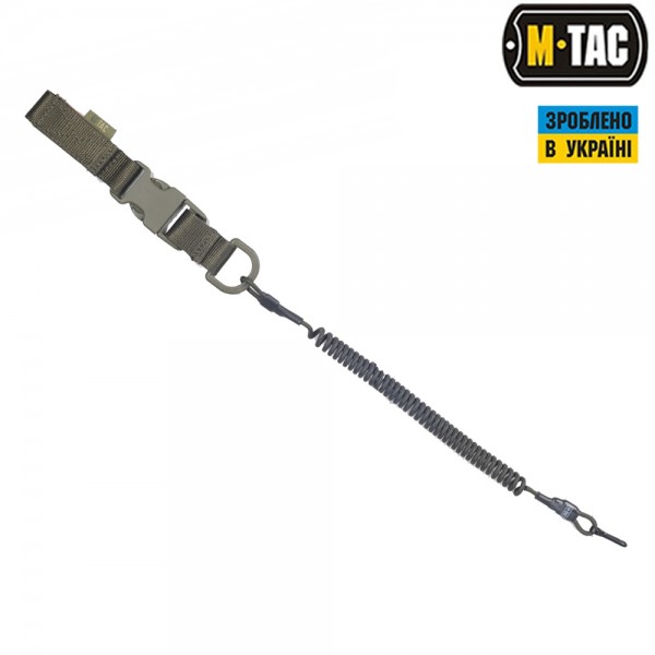 M-Tac шнур страхувальний Medium під карабін з D-кільцем і фастексом олива - 51435401