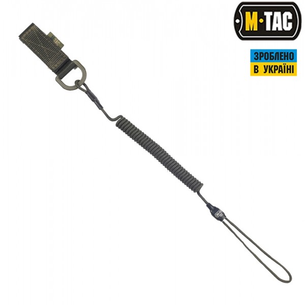 M-Tac шнур страховочный Medium комбинированый с D-кольцом олива - 51435601