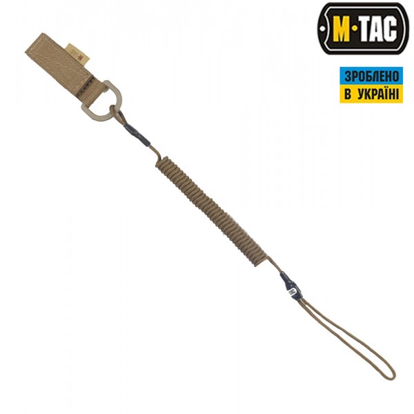 M-Tac шнур страховочный Medium комбинированый с D-кольцом койот - 51435605