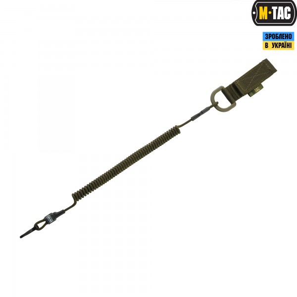 M-Tac шнур страховочный Lite под карабин с D-кольцом олива - 51436001