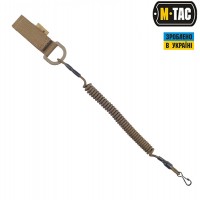 M-Tac шнур страховочный Lite под карабин с D-кольцом койот